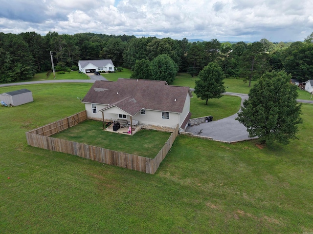 389 Plantation Cir, Melbourne, AR 72556 - view from above of property featuring a heavily wooded area