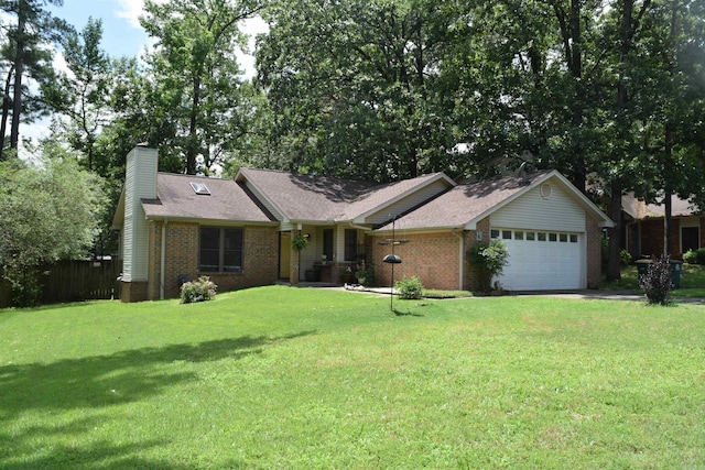 6 Lendl Loop, Little Rock, AR 72210 - single story home featuring brick siding, a garage, a chimney, and driveway