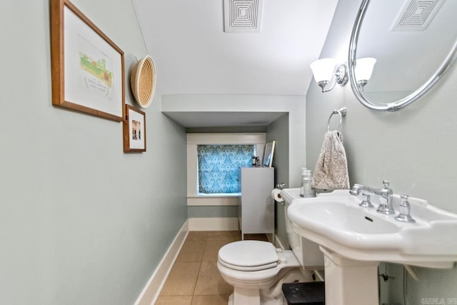 1116 Kavanaugh Blvd, Little Rock, AR 72205 - bathroom with toilet and tile patterned floors