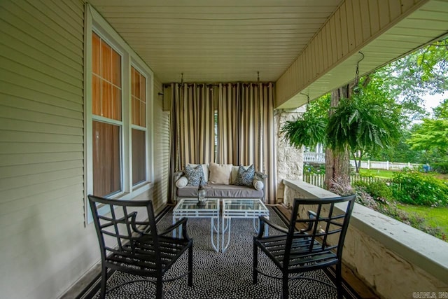1116 Kavanaugh Blvd, Little Rock, AR 72205 - view of patio / terrace with an outdoor living space