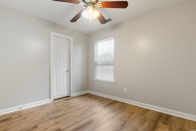 70 Peach St, Austin, AR 72007 - unfurnished room featuring light wood-type flooring and a ceiling fan