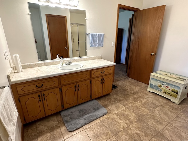 504 Case St, Heber Springs, AR 72543 - bathroom with vanity and a shower with shower door
