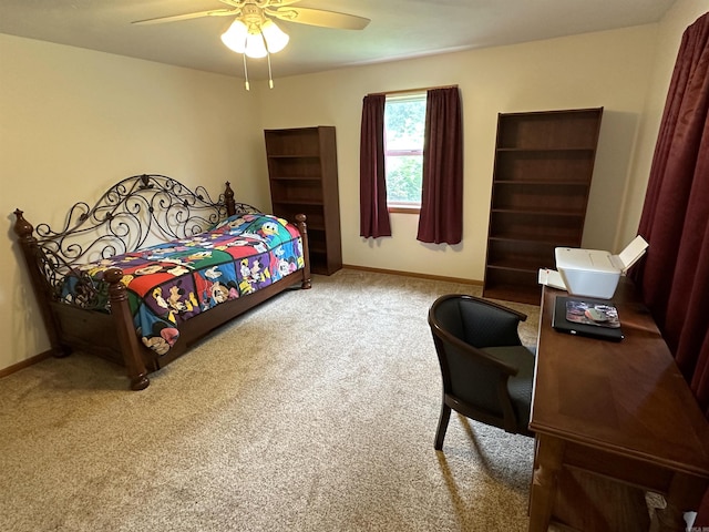 504 Case St, Heber Springs, AR 72543 - bedroom featuring carpet and a ceiling fan