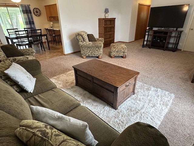 504 Case St, Heber Springs, AR 72543 - carpeted living area with baseboards