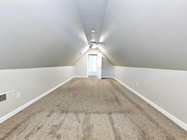 158 Calais, Maumelle, AR 72113 - bonus room with vaulted ceiling, carpet, and ceiling fan