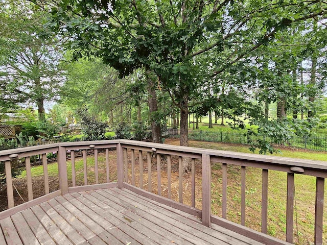 158 Calais, Maumelle, AR 72113 - deck featuring a fenced backyard