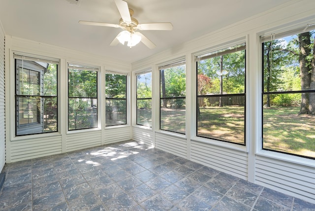 12611 Timber Bend Dr, Little Rock, AR 72211 - unfurnished sunroom with ceiling fan
