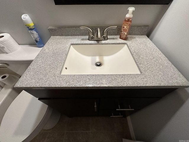 207 Byron St, Beebe, AR 72012 - bathroom with vanity and tile patterned floors