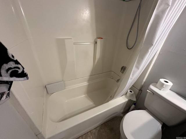 207 Byron St, Beebe, AR 72012 - bathroom with shower / bath combo with shower curtain and toilet
