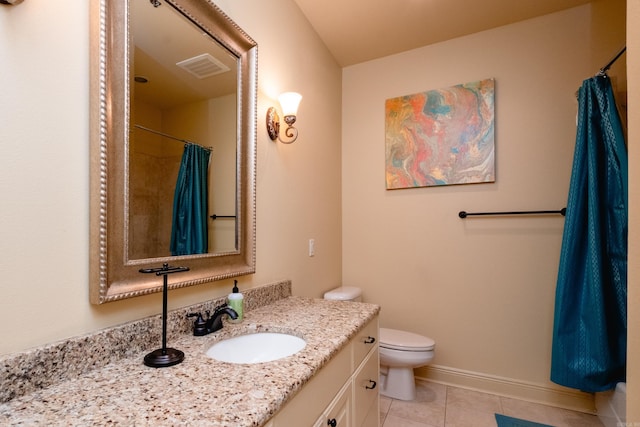 100 Vallon Ln, Little Rock, AR 72223 - full bathroom featuring vanity, tile patterned floors, and curtained shower