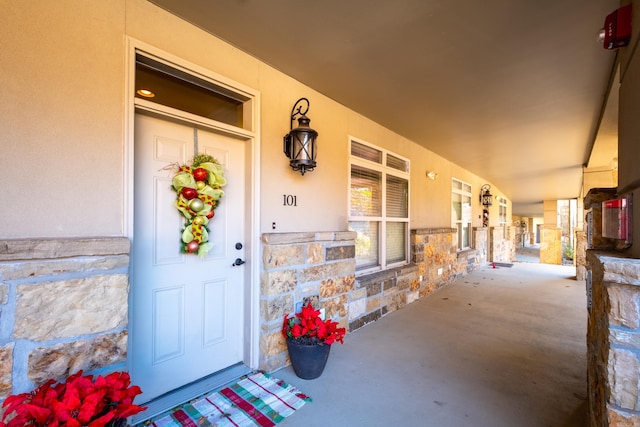 100 Vallon Ln, Little Rock, AR 72223 - property entrance with stone siding and covered porch