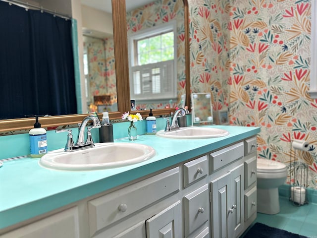 102 Mockingbird Ln, Arkadelphia, AR 71923 - full bathroom with double vanity and tile patterned flooring