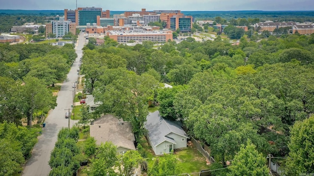 4106 C St, Little Rock, AR 72205 - aerial view of property's location featuring a forest