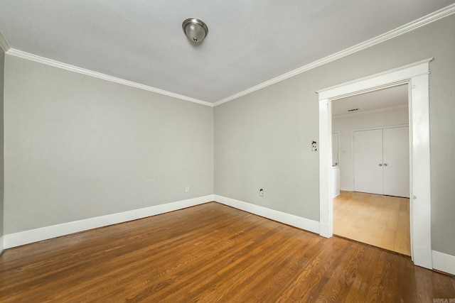 4106 C St, Little Rock, AR 72205 - spare room featuring wood finished floors and ornamental molding