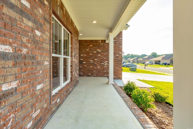 porch featuring a residential view