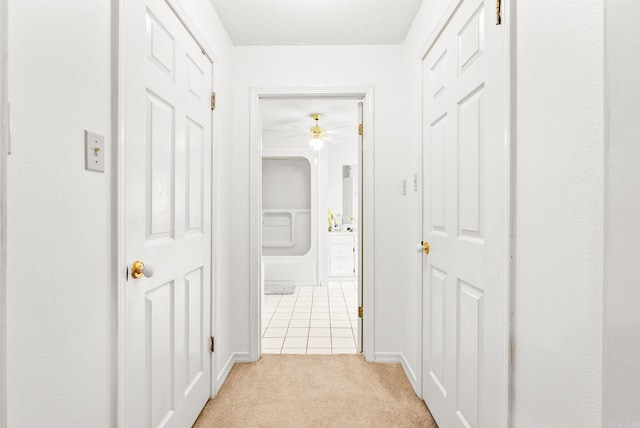 114 Woodiel Cir, Cabot, AR 72023 - hall featuring light carpet and a textured ceiling