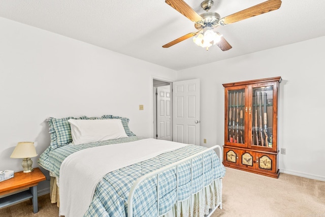 114 Woodiel Cir, Cabot, AR 72023 - bedroom featuring light colored carpet and a ceiling fan
