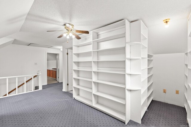 114 Woodiel Cir, Cabot, AR 72023 - walk in closet featuring carpet flooring, ceiling fan, and lofted ceiling