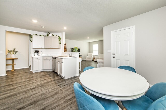 53 Dunnaway Dr, Ward, AR 72176 - dining area with dark wood finished floors and recessed lighting