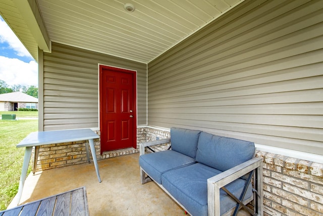 53 Dunnaway Dr, Ward, AR 72176 - view of exterior entry featuring stone siding and outdoor lounge area