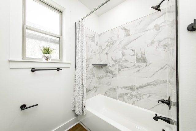 19 Denali Dr, Cabot, AR 72023 - full bath featuring shower / tub combo with curtain and baseboards