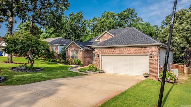 181 Diamond Pointe Dr, Maumelle, AR 72113 - view of front of property featuring brick siding, a garage, a shingled roof, and concrete driveway