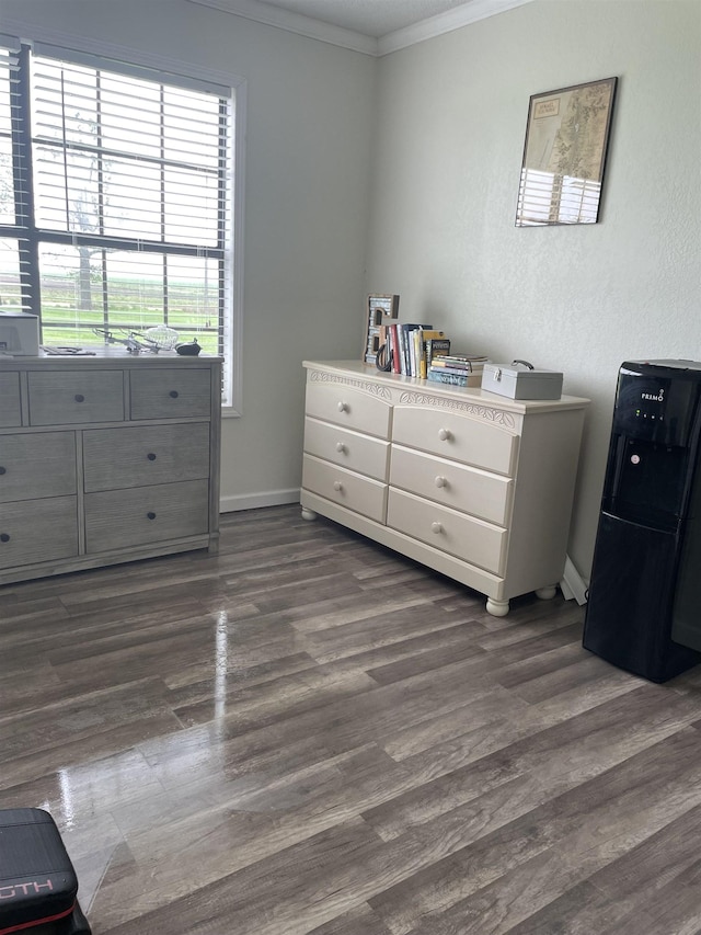 497 Law 611, Walnut Ridge, AR 72476 - bedroom with ornamental molding and dark wood-style floors