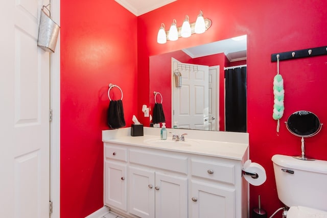 1304 Winbourne Dr, North Little Rock, AR 72116 - full bath with vanity and ornamental molding