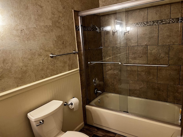 39 Dike View Dr, Heber Springs, AR 72543 - full bathroom with toilet and enclosed tub / shower combo
