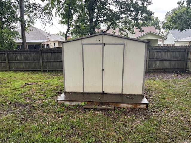112 Sugar Maple Dr, Sherwood, AR 72120 - view of shed featuring a fenced backyard