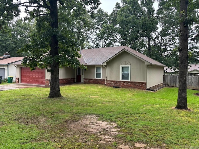112 Sugar Maple Dr, Sherwood, AR 72120 - single story home featuring concrete driveway, a garage, and brick siding