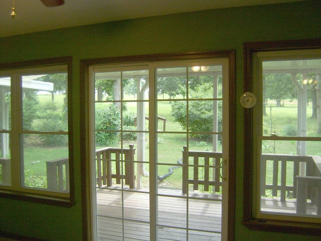 405 Fairway Dr, Horseshoe Bend, AR 72512 - doorway featuring plenty of natural light