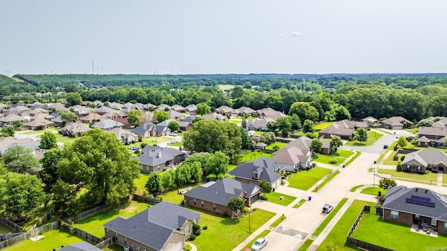 aerial view of residential area