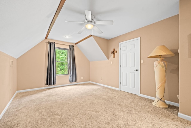 232 Alydar Trl, Hot Springs, AR 71901 - bonus room with carpet floors, a ceiling fan, and lofted ceiling