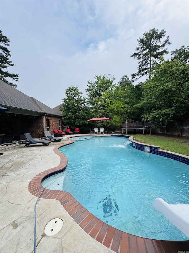 350 Wellesley, Conway, AR 72034 - view of pool featuring a fenced backyard and a patio