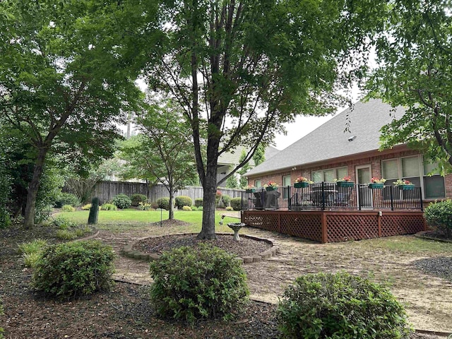 2205 Vermont St, Conway, AR 72034 - view of yard featuring a deck