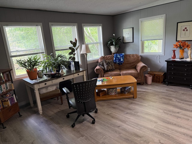 510 N 4th St, Heber Springs, AR 72543 - office space with light wood-style flooring and a textured ceiling