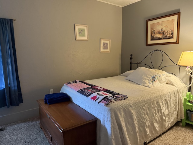 510 N 4th St, Heber Springs, AR 72543 - carpeted bedroom featuring crown molding