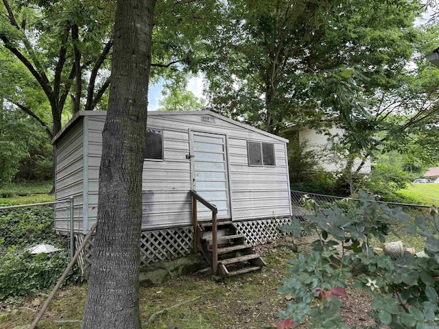 510 N 4th St, Heber Springs, AR 72543 - view of shed with entry steps