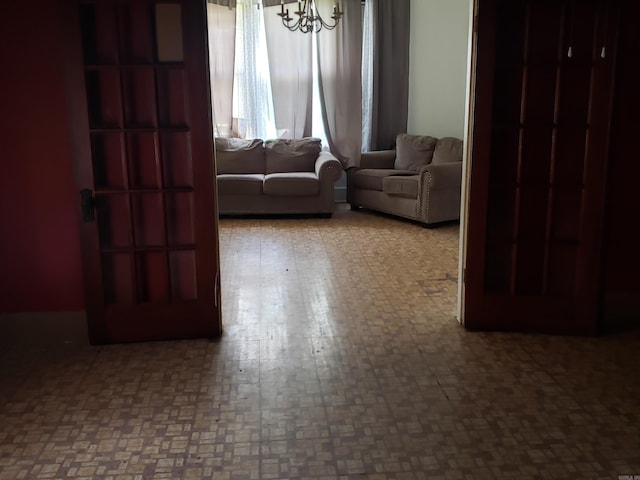 1508 W 18th Ave, Pine Bluff, AR 71603 - living area with a chandelier