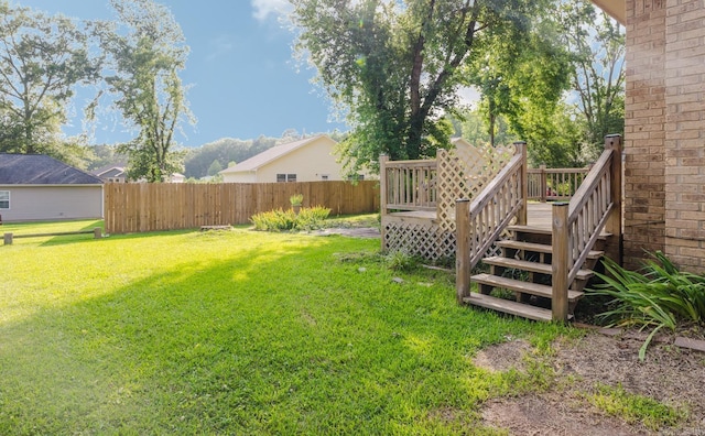 337 Lance Cir, Hot Springs, AR 71901 - view of yard with a deck and stairs
