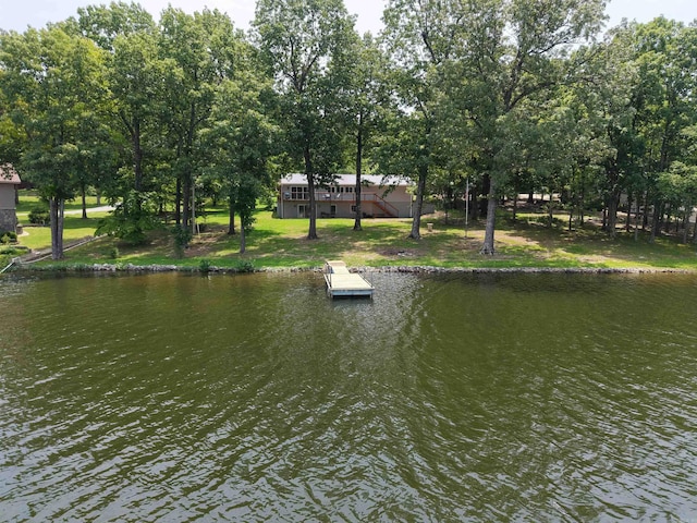 716 S Shore Dr, Horseshoe Bend, AR 72512 - water view with a floating dock
