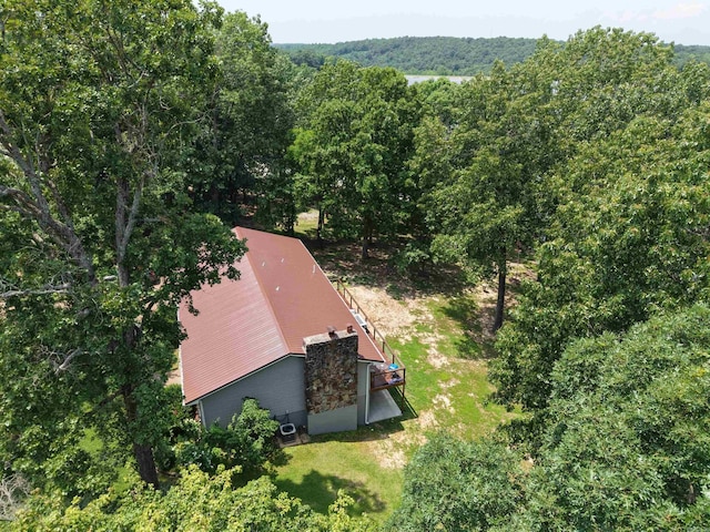 716 S Shore Dr, Horseshoe Bend, AR 72512 - view of subject property featuring a heavily wooded area