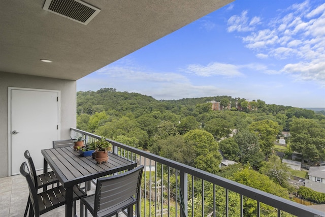 3700 Cantrell Rd Unit 1002, Little Rock, AR 72202 - balcony featuring a forest view