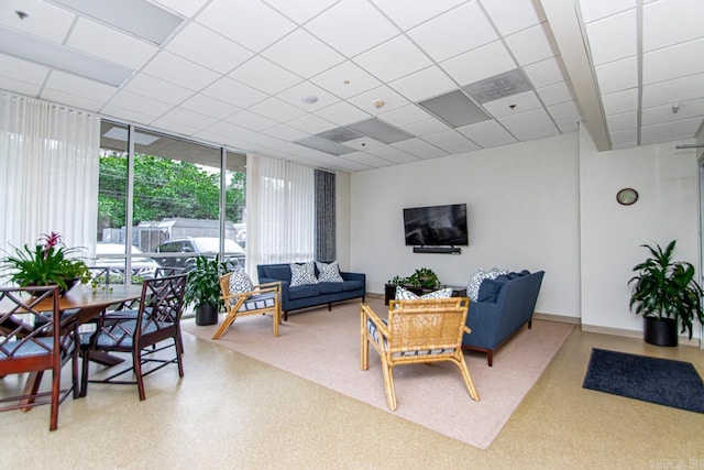 3700 Cantrell Rd Unit 1002, Little Rock, AR 72202 - living room with a paneled ceiling