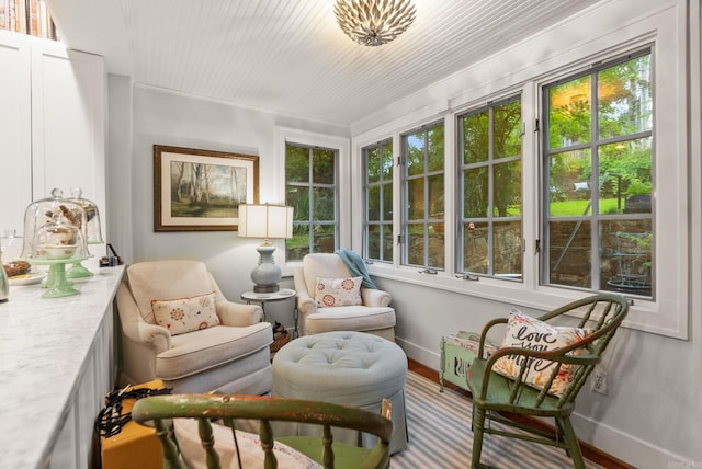 445 Midland St, Little Rock, AR 72205 - sunroom with plenty of natural light and wood finished floors