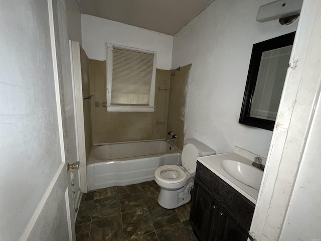bathroom featuring vanity and shower / washtub combination