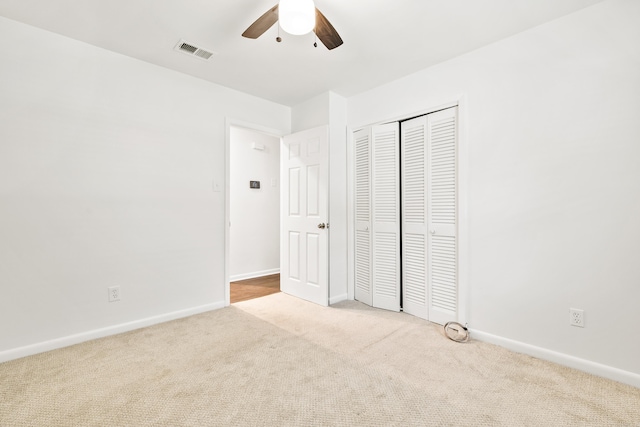 10301 Milkyway Dr, Little Rock, AR 72209 - unfurnished bedroom featuring carpet floors, a closet, and ceiling fan