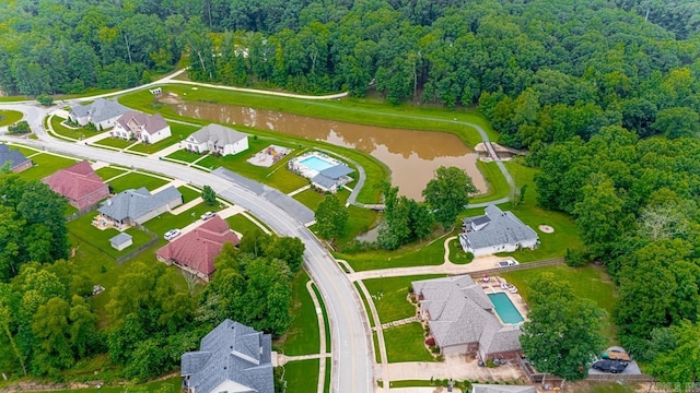 909 Nature Way, Benton, AR 72019 - aerial overview of property's location featuring a heavily wooded area and a nearby body of water