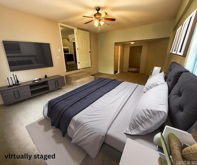 131 N Pine St, Salem, AR 72576 - bedroom with a ceiling fan